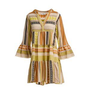 Devotion Twins Dress • 100% Cotton • Tiered A-Line • Flared Sleeves